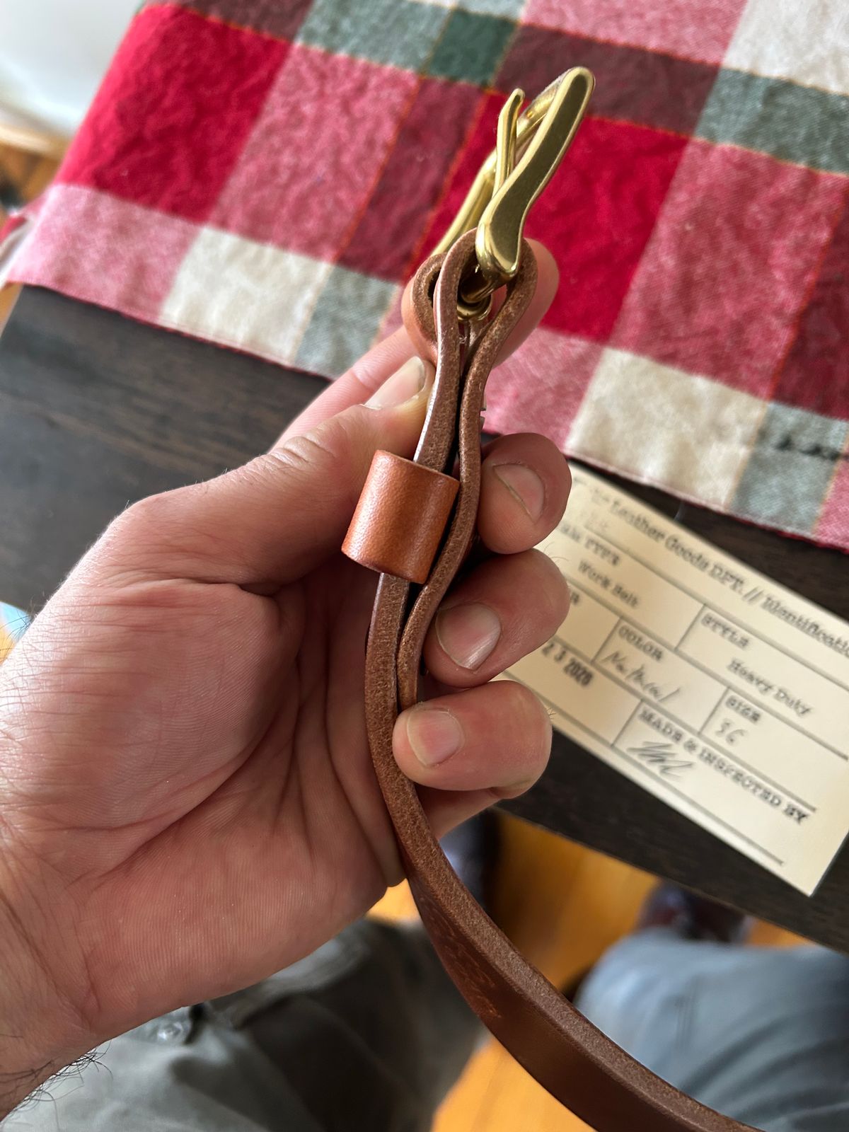 Photo by Vic on March 28, 2026 of the Nicks Heavy Duty Work Belt in Seidel Natural Double Shot.