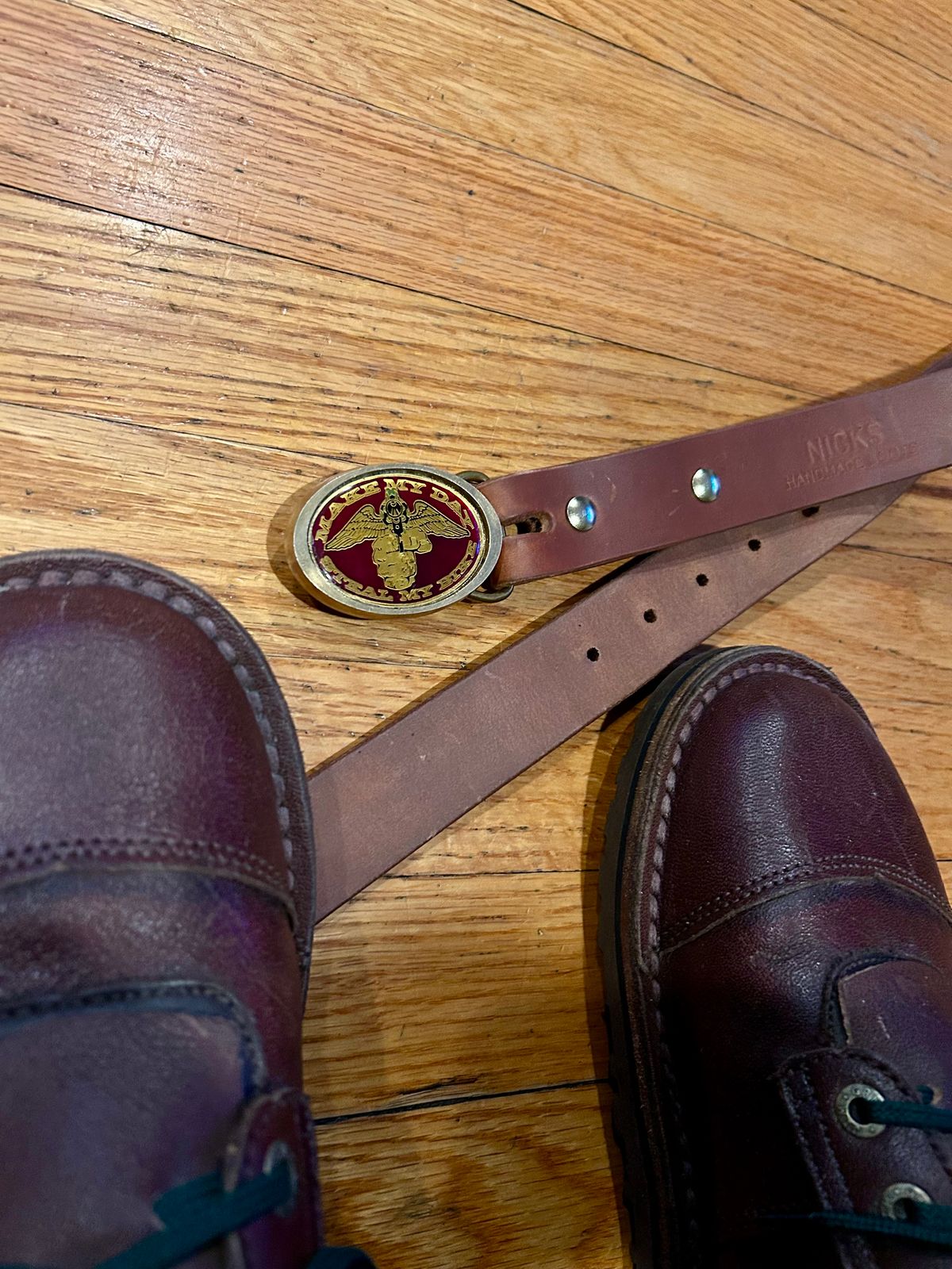 Photo by Vic on May 19, 2026 of the Nicks Heavy Duty Work Belt in Seidel Natural Double Shot.