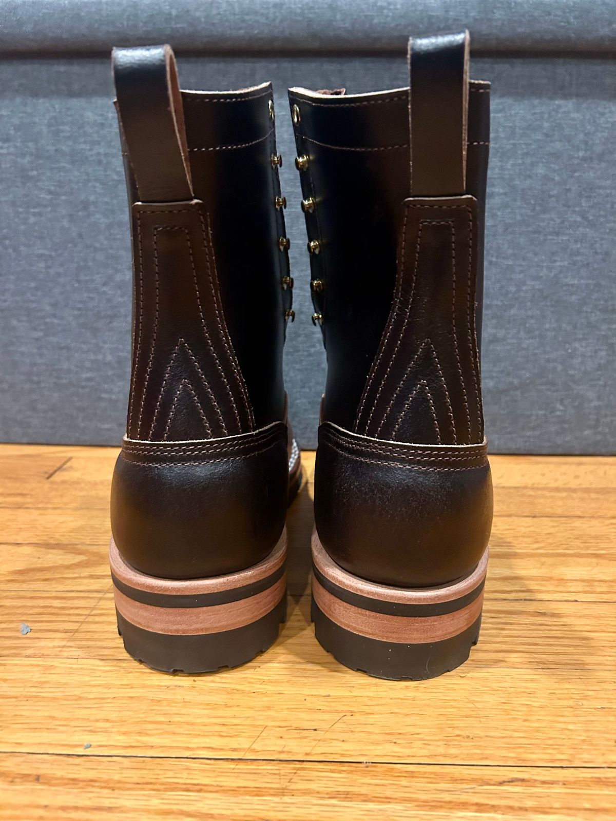 Photo by Vic on May 30, 2026 of the Nicks x Rose Anvil ND1 in Horween Tan Waxed Flesh.