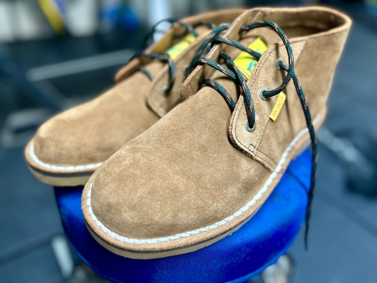 Photo by Vic on May 20, 2026 of the Jim Green Vellie in Kahki Ruffout.