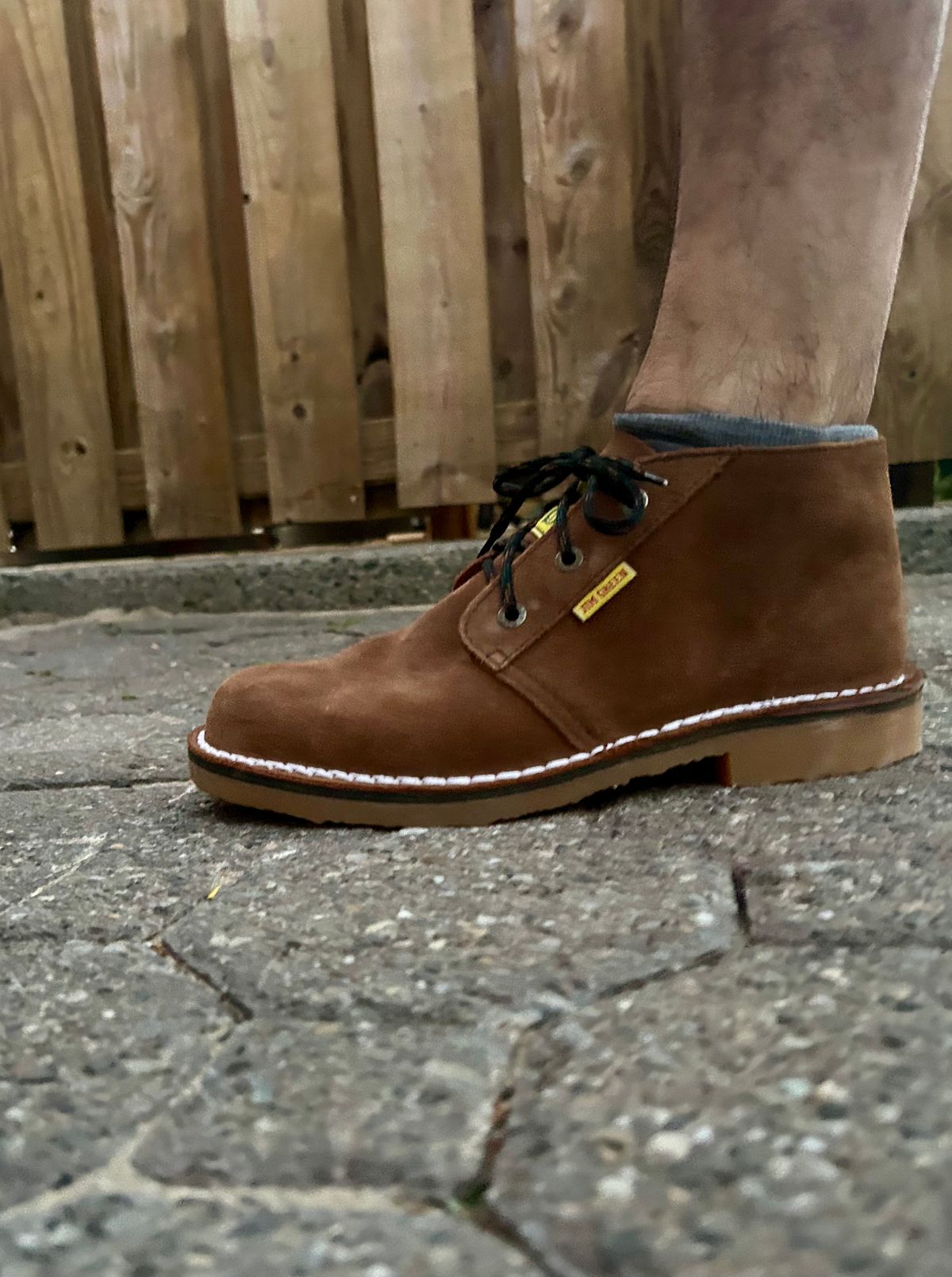 Photo by Vic on June 4, 2026 of the Jim Green Vellie in Kahki Ruffout.