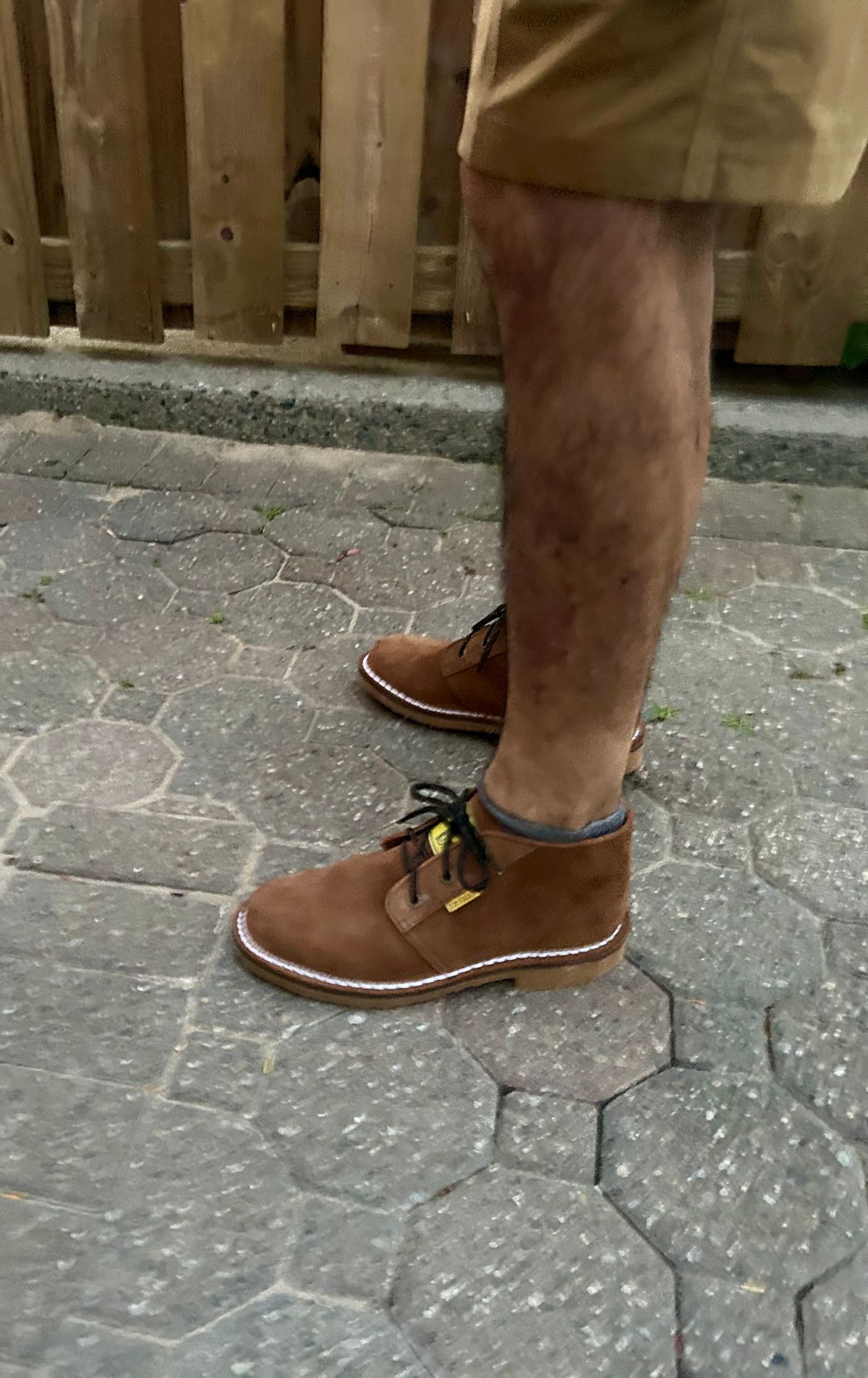 Photo by Vic on June 4, 2026 of the Jim Green Vellie in Kahki Ruffout.
