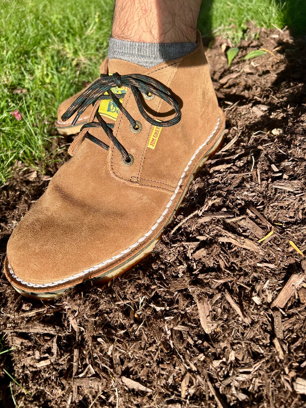 Photo by Vic on June 4, 2026 of the Jim Green Vellie in Kahki Ruffout.
