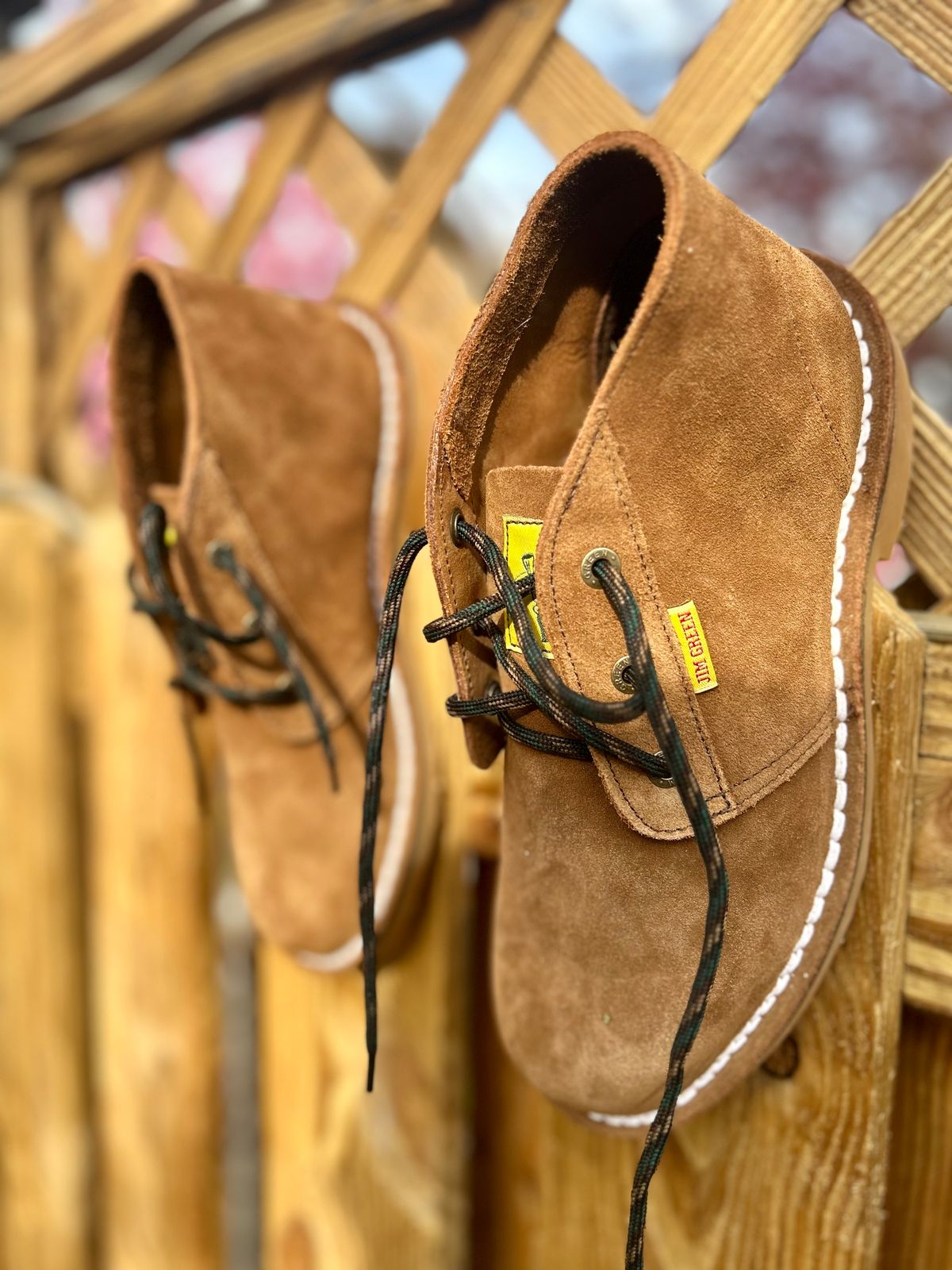 Photo by Vic on April 15, 2026 of the Jim Green Vellie in Kahki Ruffout.