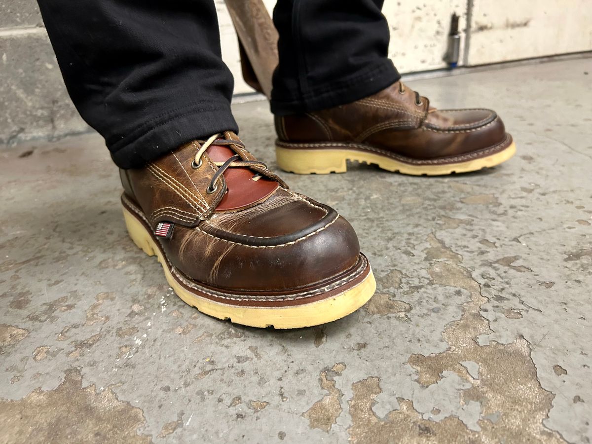 Photo by Vic on December 31, 2025 of the Carolina 8in Ferric Soft Toe Moc in Old Town Folklore.