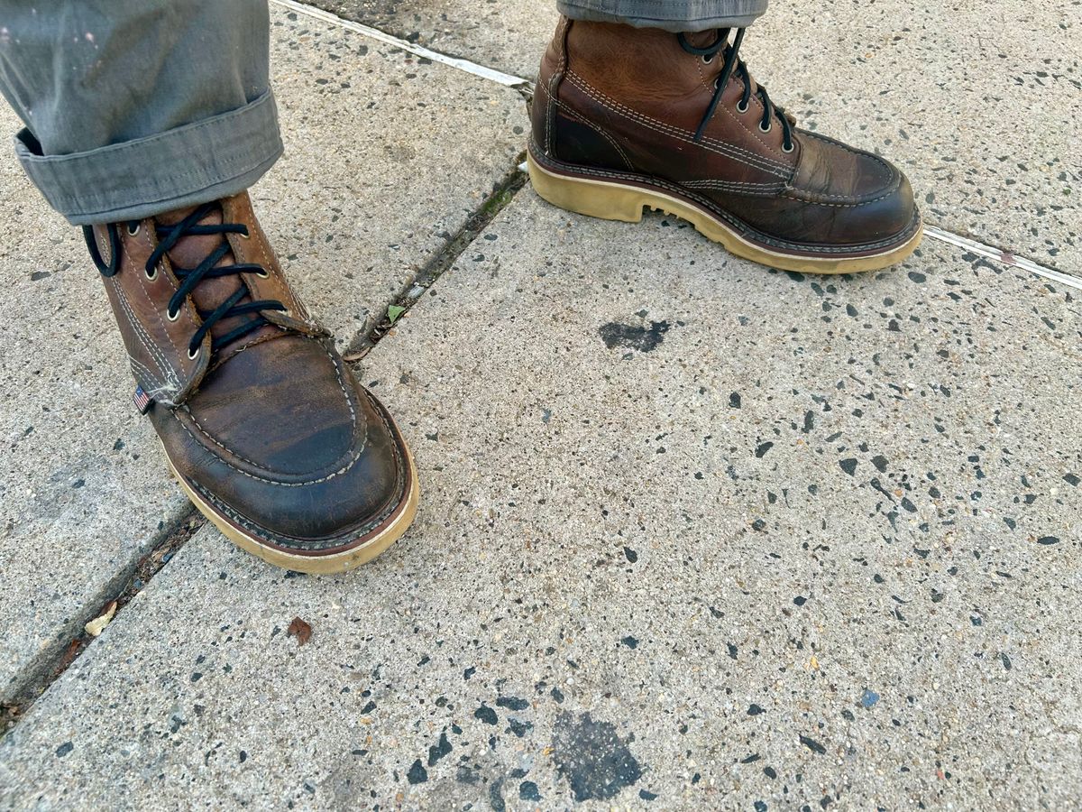Photo by Vic on October 18, 2025 of the Carolina Moc in Unknown Natural Veg Tan.