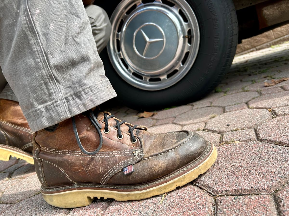 Photo by Vic on October 18, 2025 of the Carolina Moc in Unknown Natural Veg Tan.