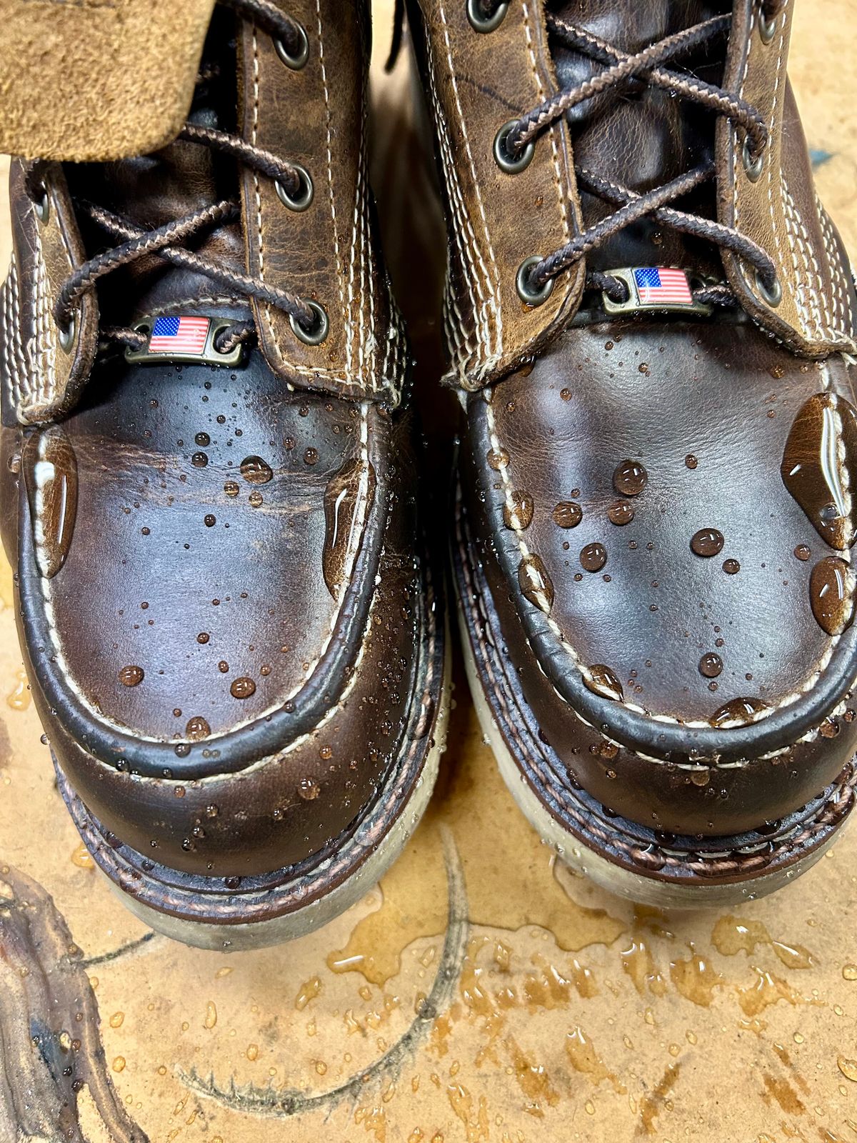 Photo by Vic on November 3, 2025 of the Carolina 8in Ferric Soft Toe Moc in Old Town Folklore.