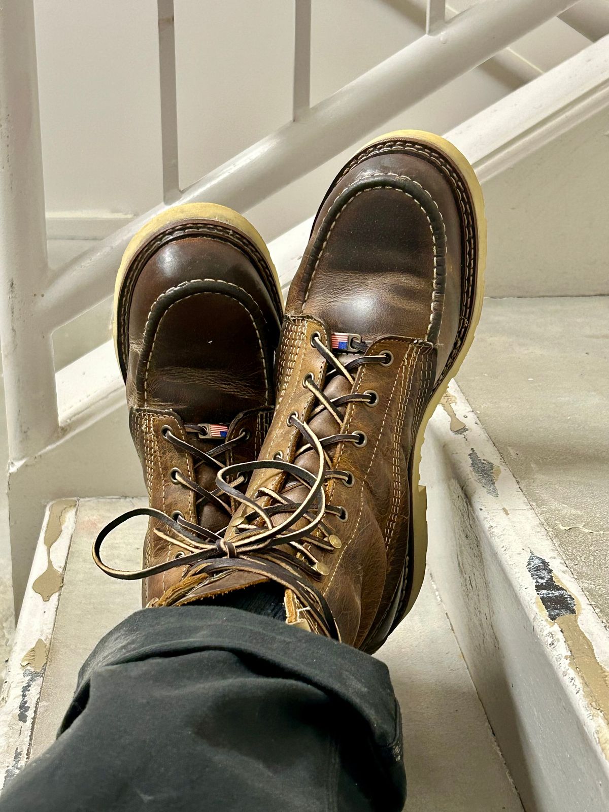 Photo by Vic on November 24, 2025 of the Carolina Moc in Unknown Natural Veg Tan.