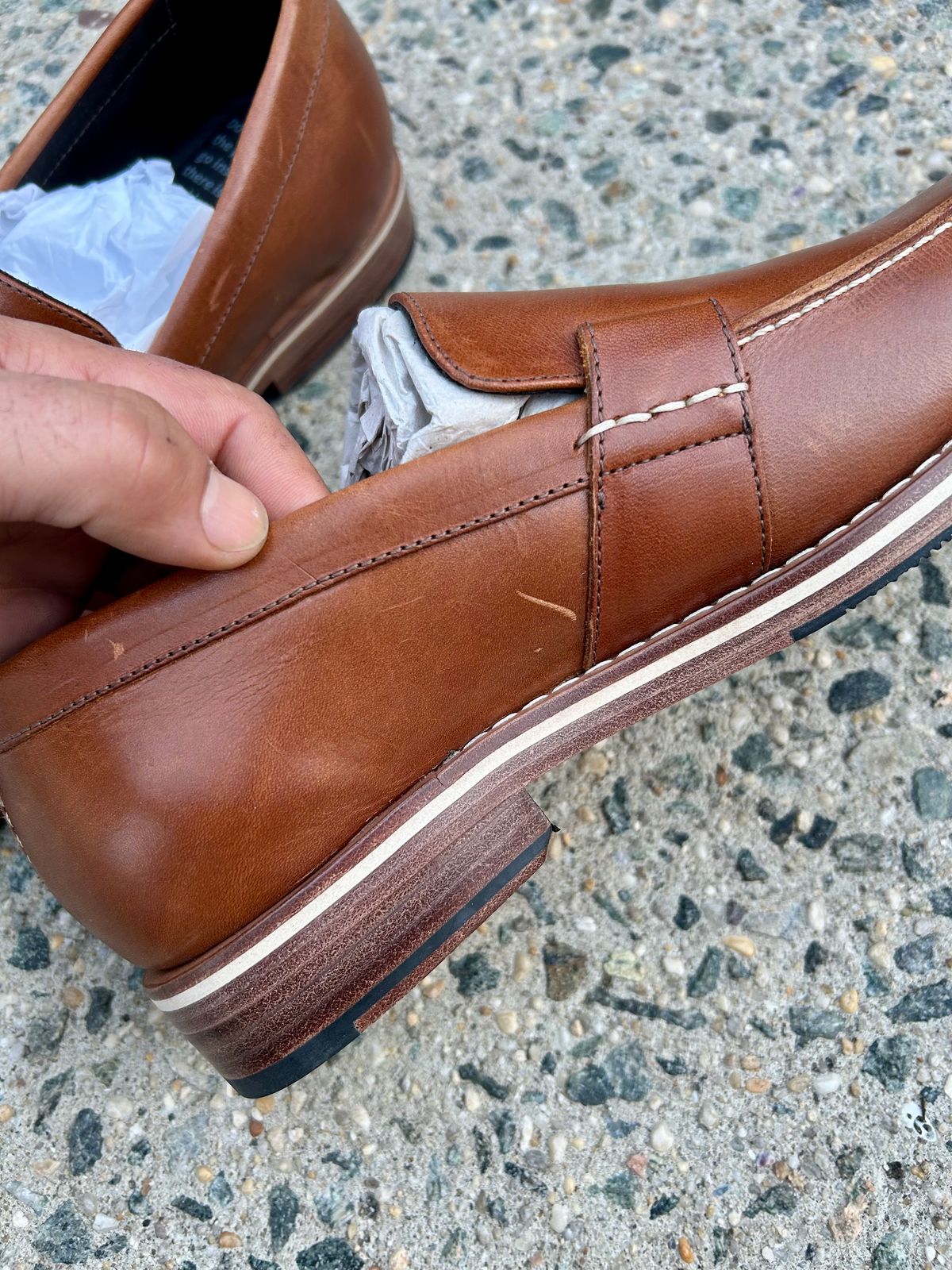 Photo by Vic on May 7, 2026 of the HELM Boots The Wilson in Helm Boots /Krumenauer Teak.