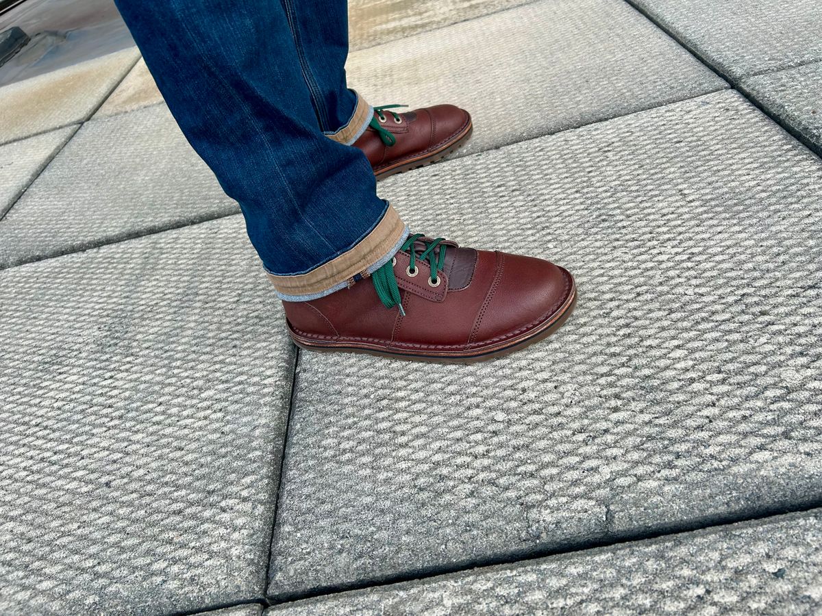 Photo by Vic on October 11, 2025 of the Jim Green African Ranger Barefoot Boot in African Buffalo Skin.