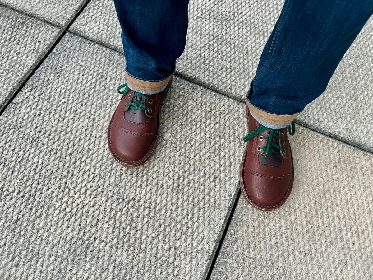 Photo by Vic on October 11, 2025 of the Jim Green African Ranger Barefoot Boot in African Buffalo Skin.