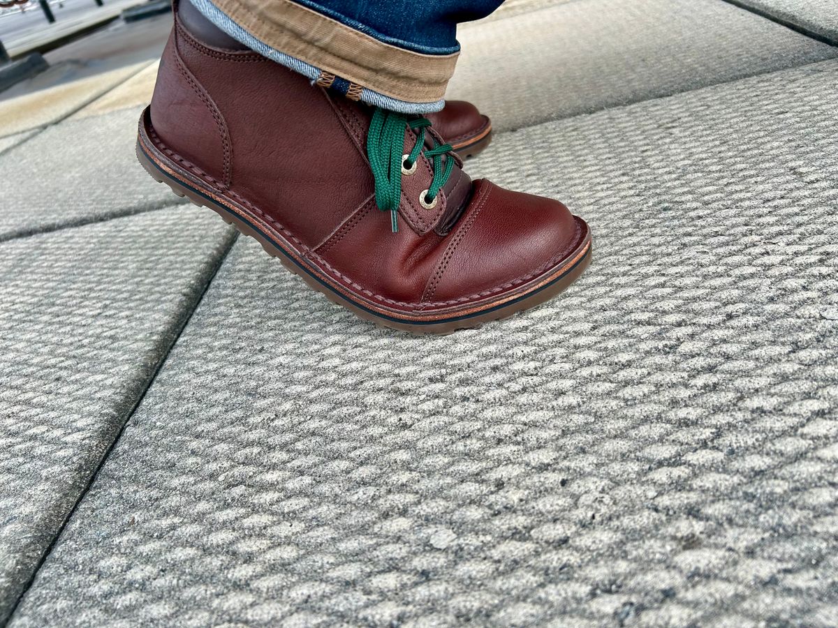 Photo by Vic on October 11, 2025 of the Jim Green African Ranger Barefoot Boot in African Buffalo Skin.