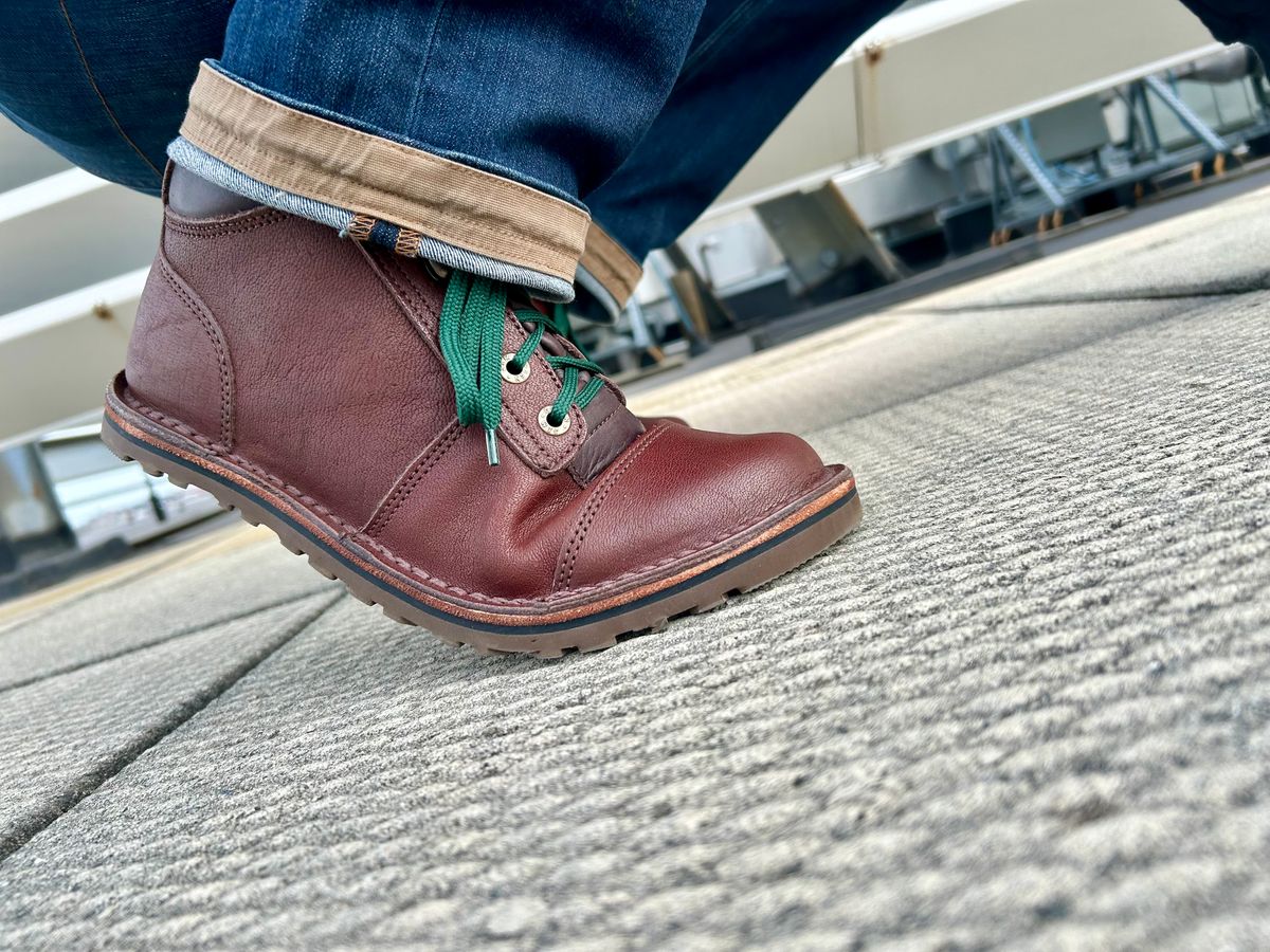 Photo by Vic on October 11, 2025 of the Jim Green African Ranger Barefoot Boot in African Buffalo Skin.
