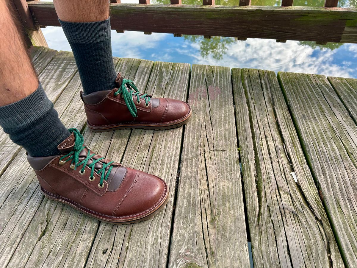 Photo by Vic on October 15, 2025 of the Jim Green African Ranger Barefoot Boot in African Buffalo Skin.