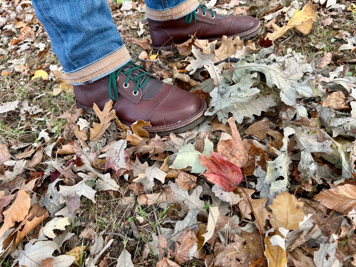 Photo by Vic on November 1, 2025 of the Jim Green African Ranger Barefoot Boot in African Buffalo Skin.