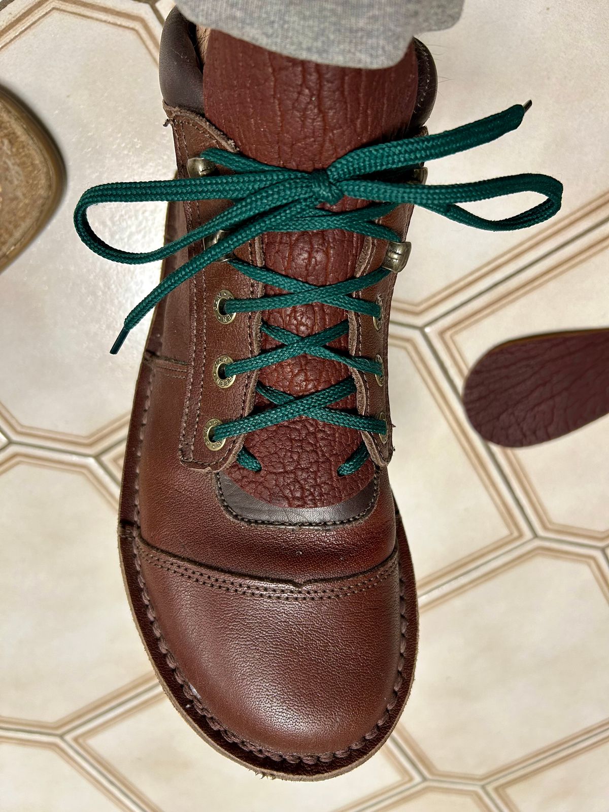 Photo by Vic on December 2, 2025 of the Jim Green African Ranger Barefoot Boot in African Buffalo Skin.