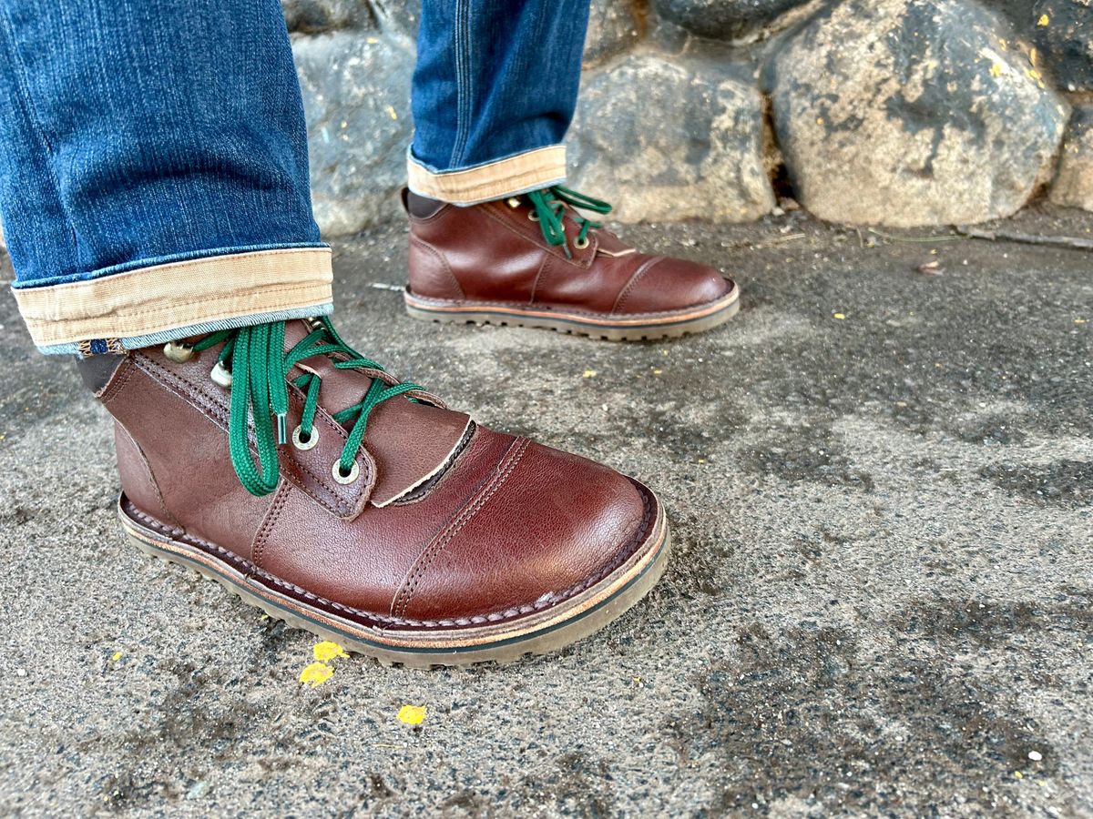 Photo by Vic on March 17, 2026 of the Jim Green African Ranger Barefoot Boot in African Buffalo Skin.