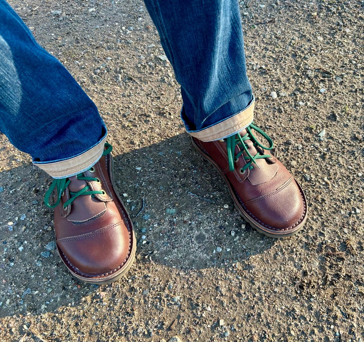 Photo by Vic on March 17, 2026 of the Jim Green African Ranger Barefoot Boot in African Buffalo Skin.