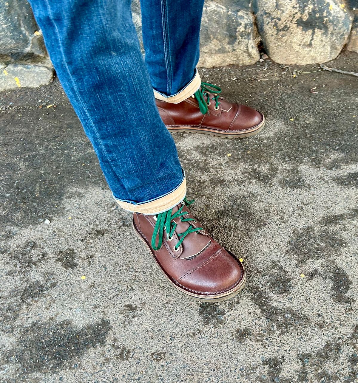 Photo by Vic on March 17, 2026 of the Jim Green African Ranger Barefoot Boot in African Buffalo Skin.