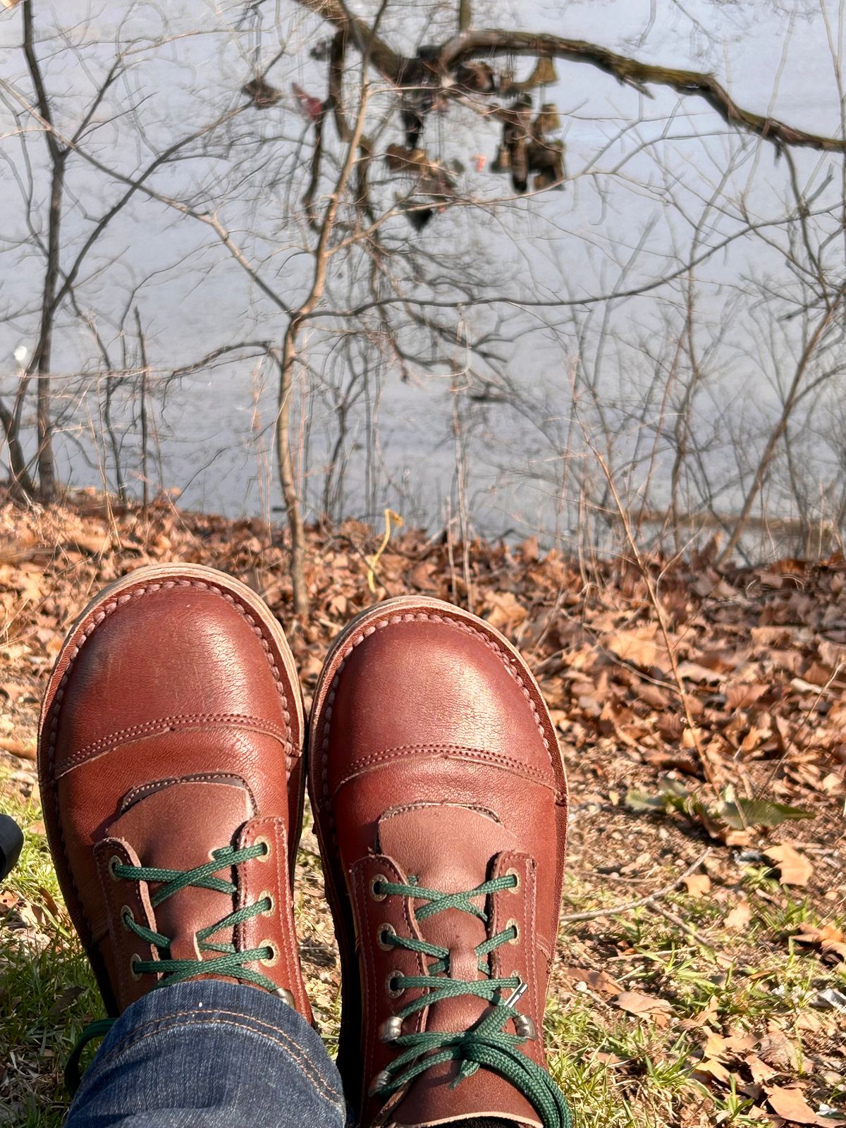 Photo by Vic on March 26, 2026 of the Jim Green African Ranger Barefoot Boot in African Buffalo Skin.