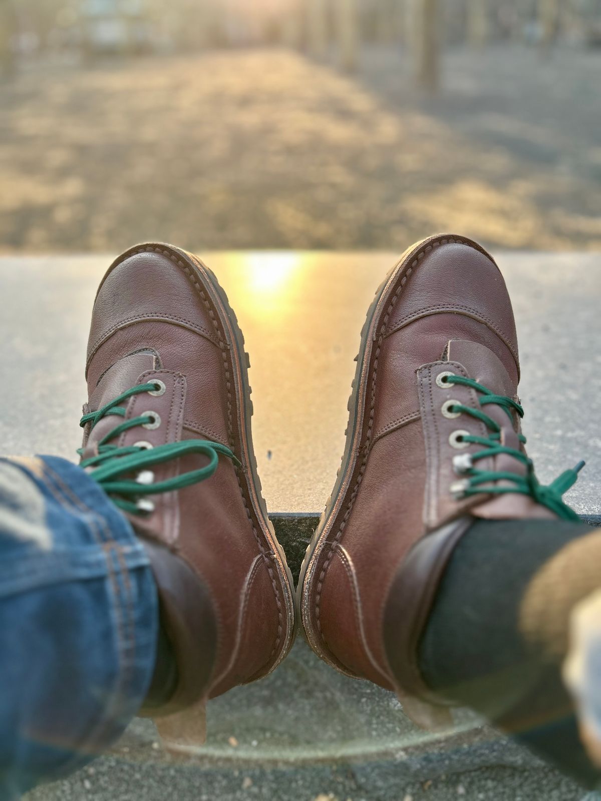 Photo by Vic on March 26, 2026 of the Jim Green African Ranger Barefoot Boot in African Buffalo Skin.