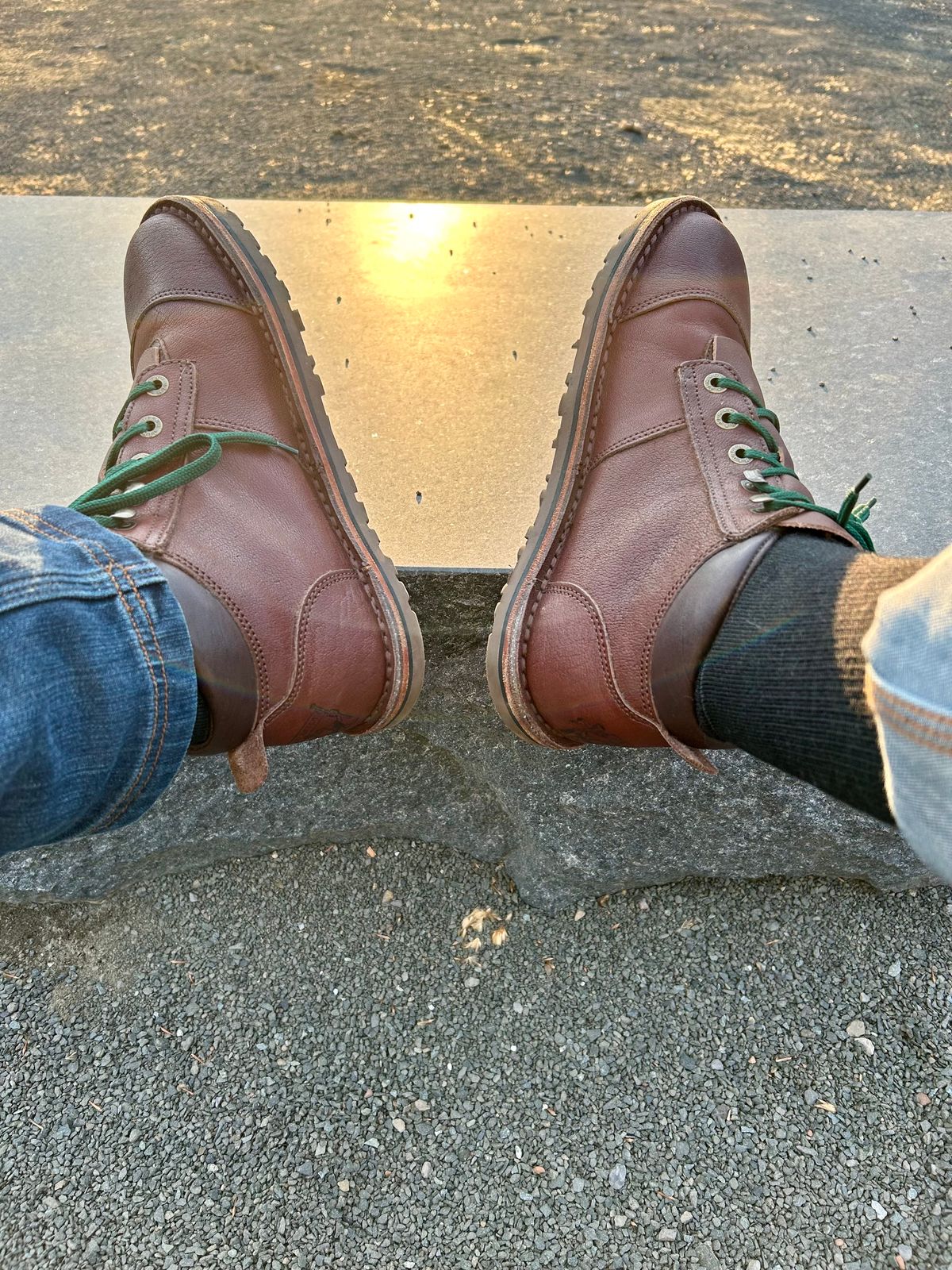 Photo by Vic on March 26, 2026 of the Jim Green African Ranger Barefoot Boot in African Buffalo Skin.