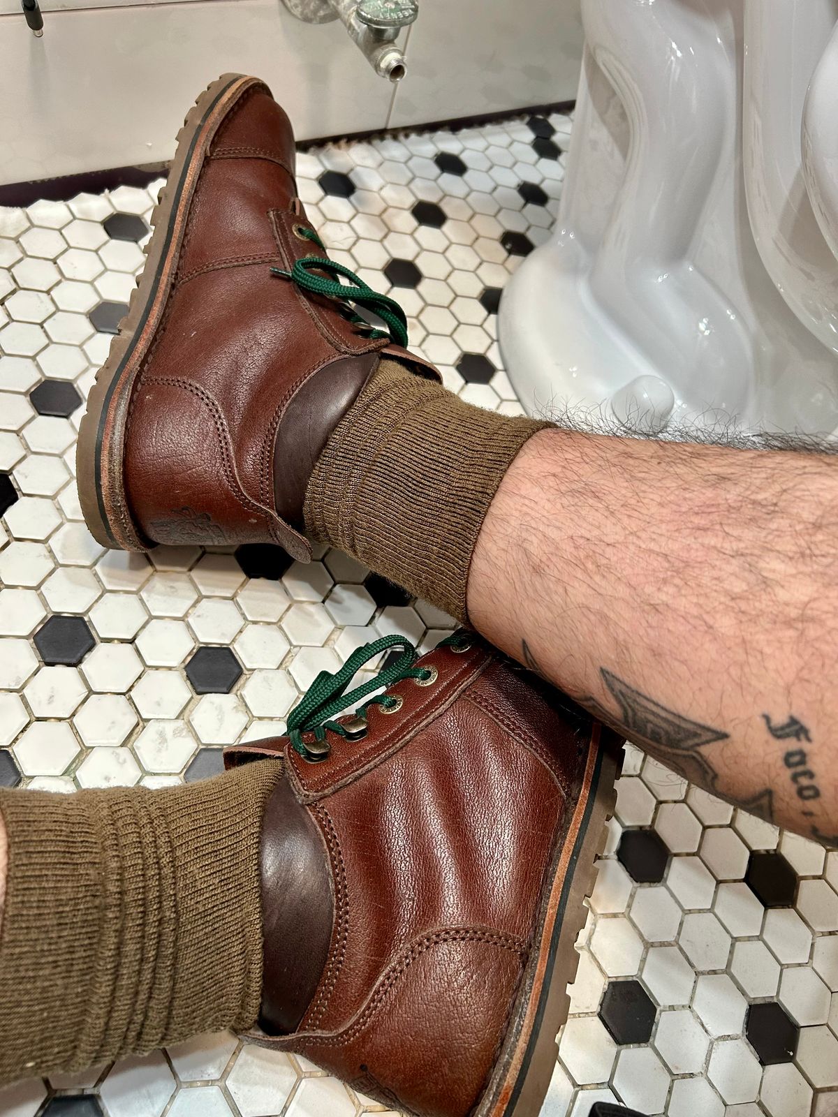 Photo by Vic on March 30, 2026 of the Jim Green African Ranger Barefoot Boot in African Buffalo Skin.