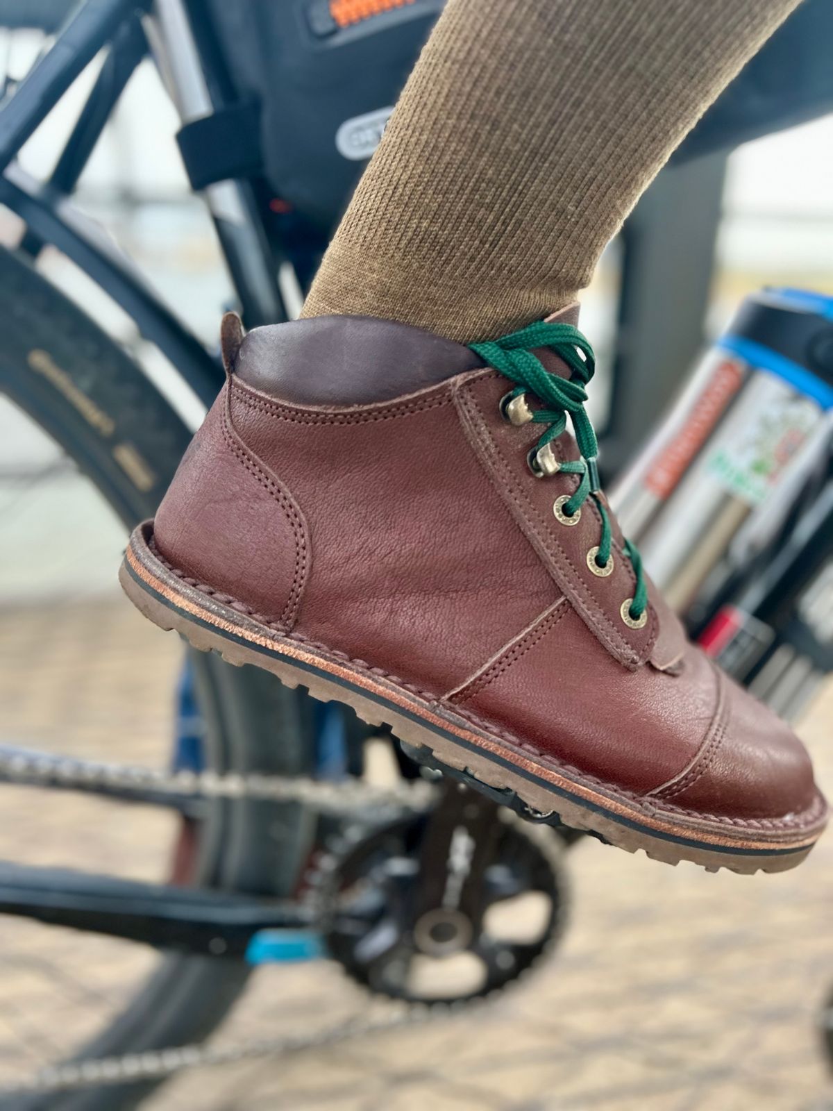 Photo by Vic on March 31, 2026 of the Jim Green African Ranger Barefoot Boot in African Buffalo Skin.