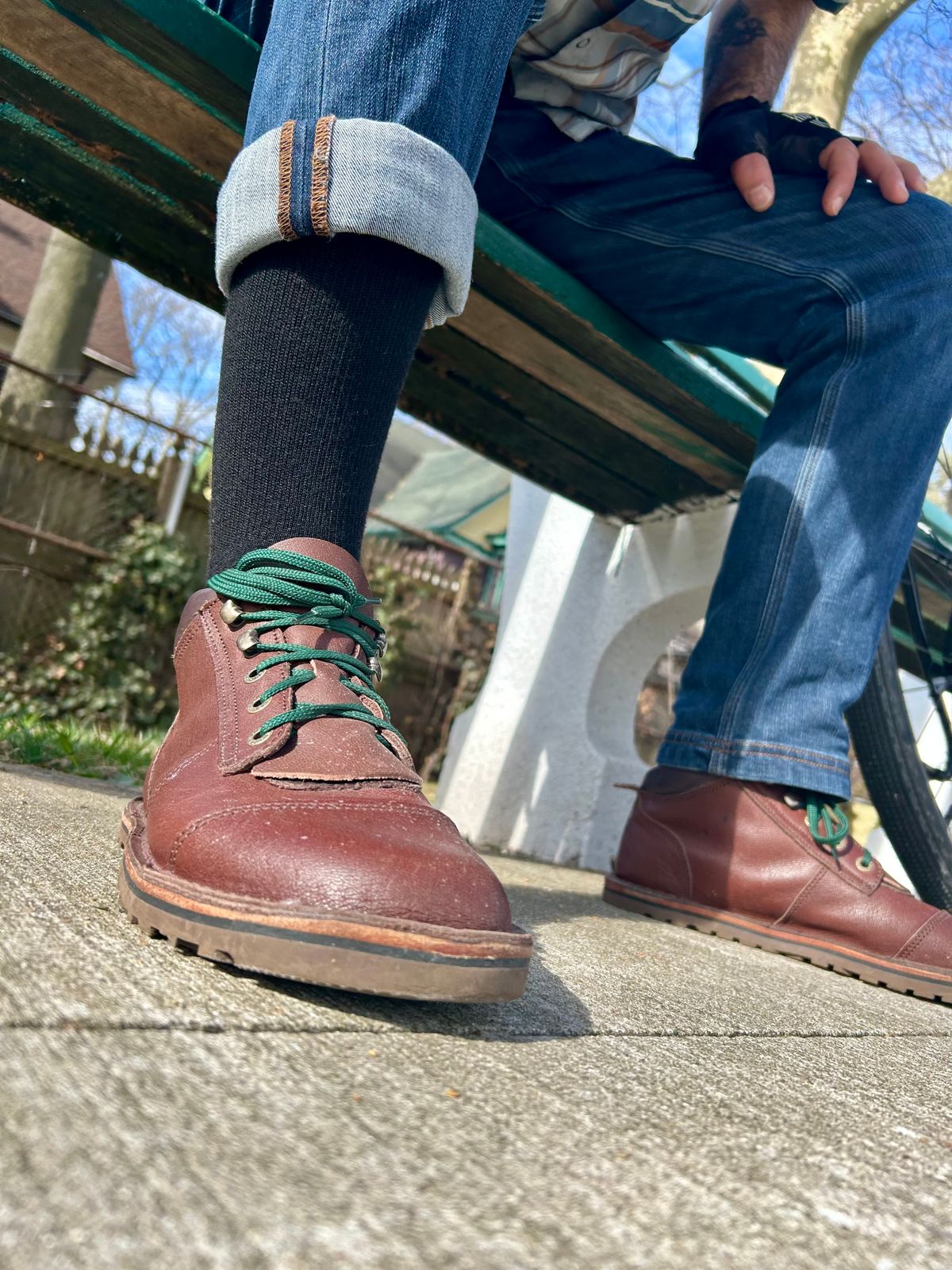 Photo by Vic on April 1, 2026 of the Jim Green African Ranger Barefoot Boot in African Buffalo Skin.