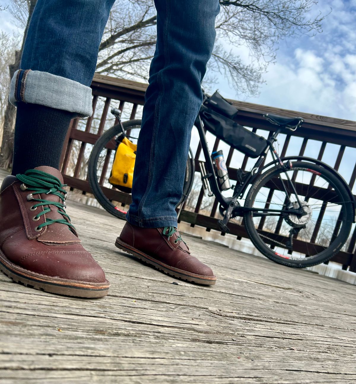 Photo by Vic on April 1, 2026 of the Jim Green African Ranger Barefoot Boot in African Buffalo Skin.