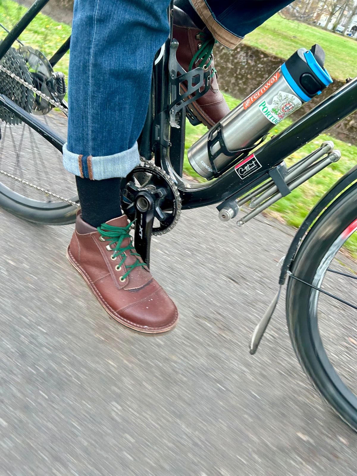 Photo by Vic on April 7, 2026 of the Jim Green African Ranger Barefoot Boot in African Buffalo Skin.