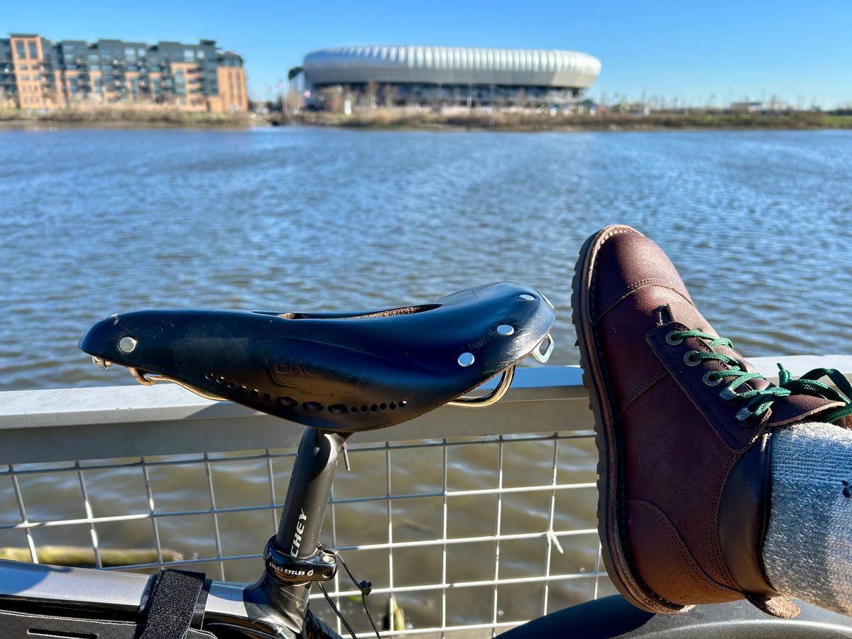 Photo by Vic on April 8, 2026 of the Jim Green African Ranger Barefoot Boot in African Buffalo Skin.