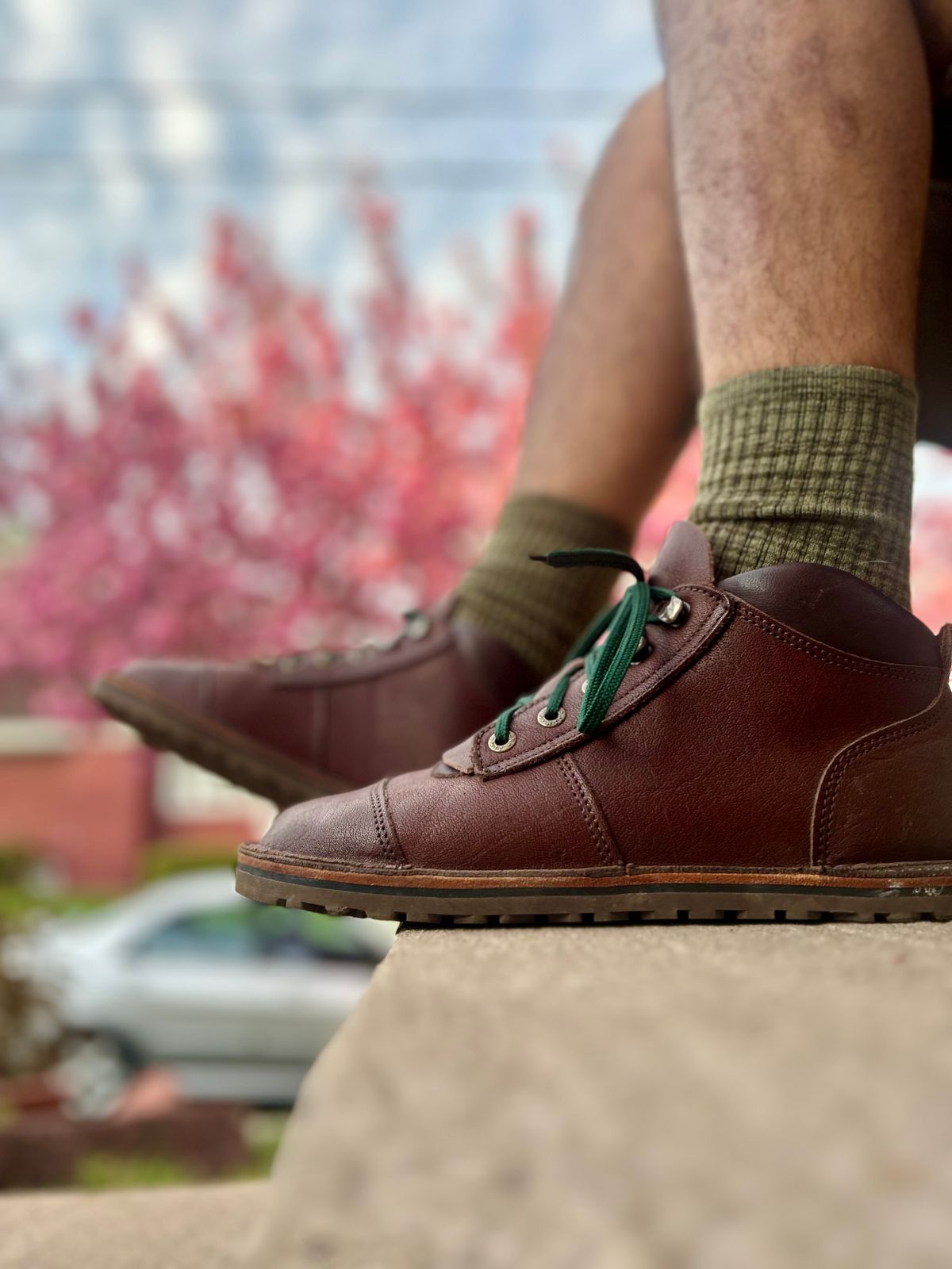 Photo by Vic on April 15, 2026 of the Jim Green African Ranger Barefoot Boot in African Buffalo Skin.