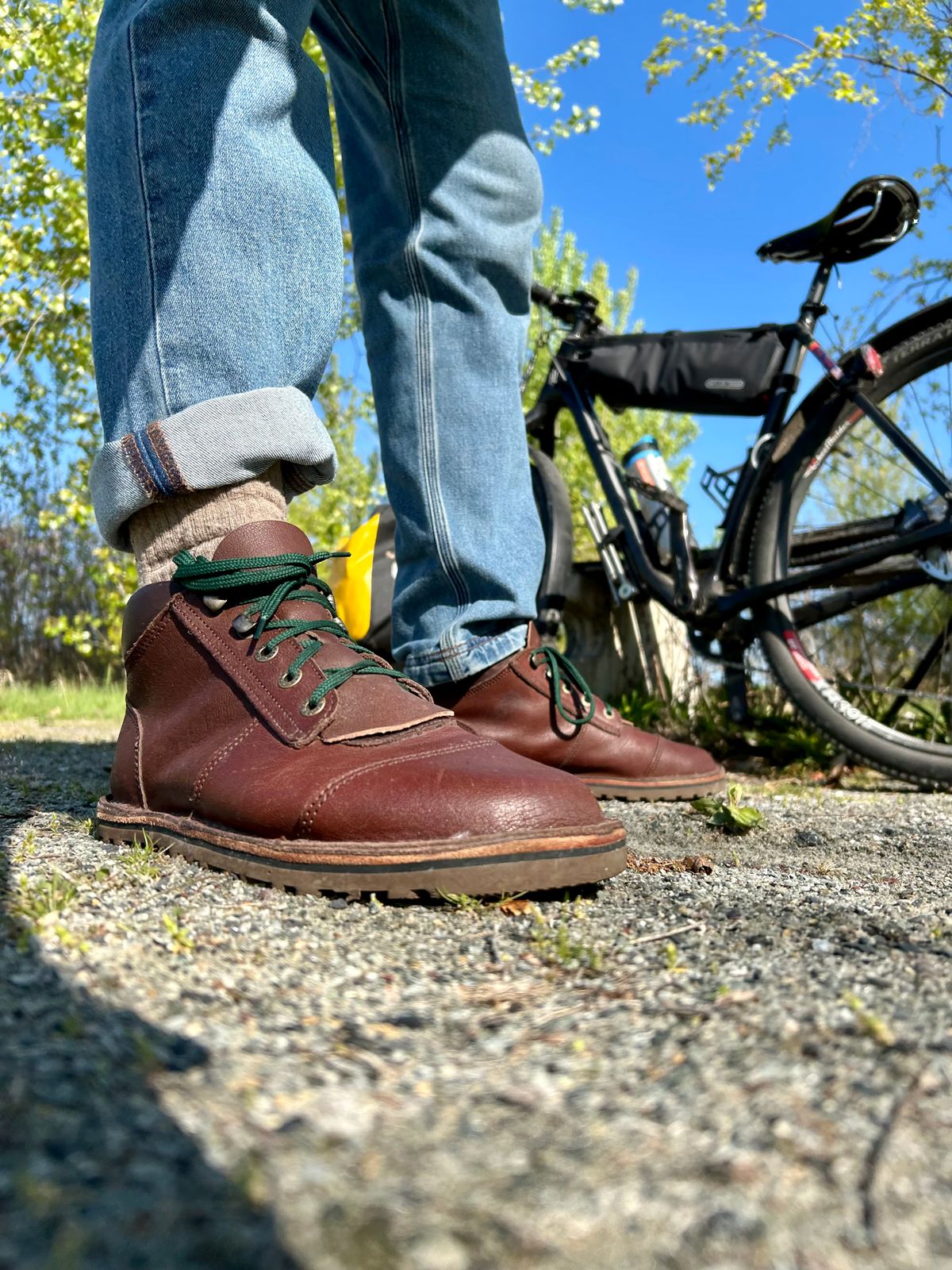 Photo by Vic on April 23, 2026 of the Jim Green African Ranger Barefoot Boot in African Buffalo Skin.