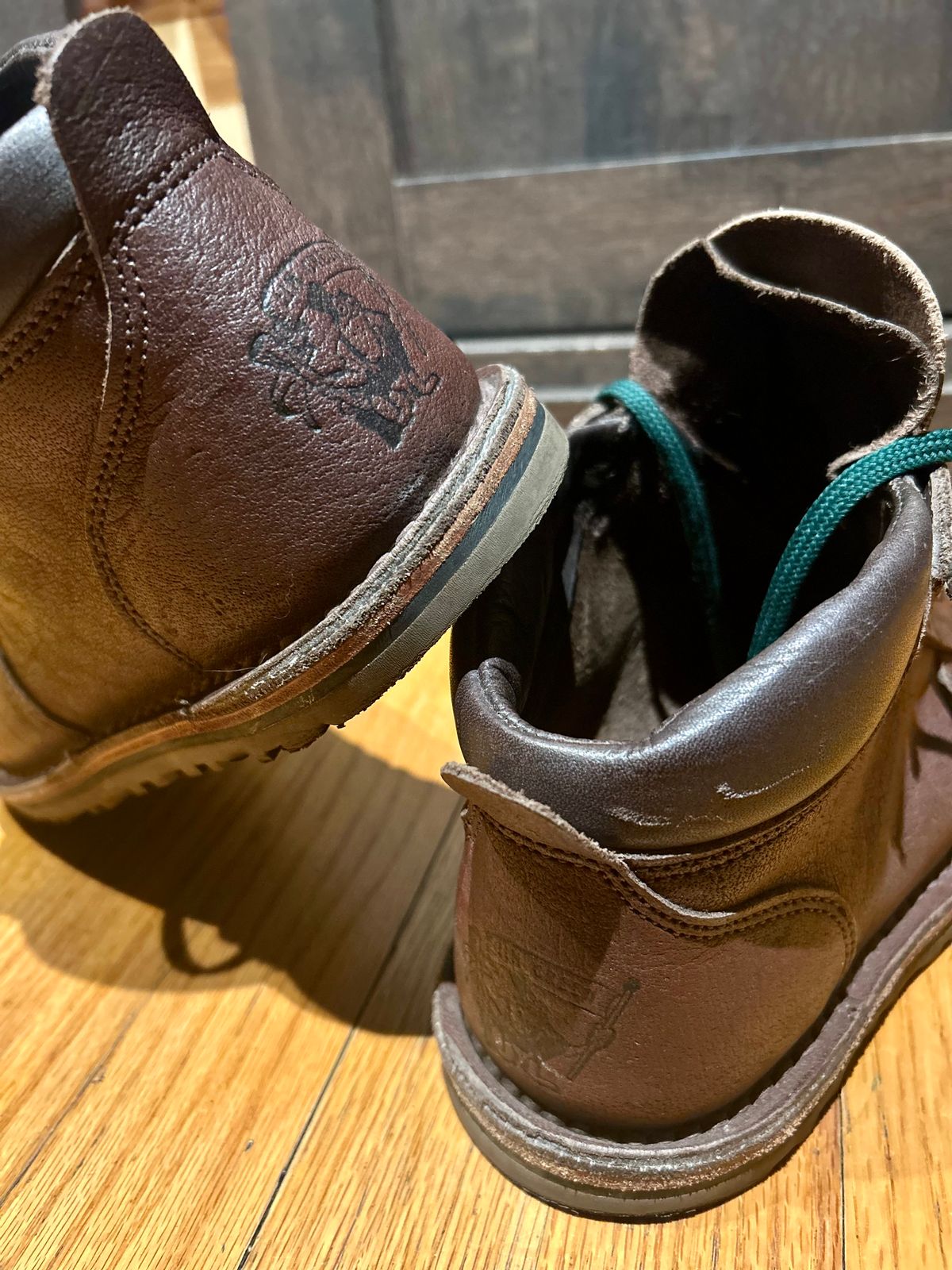 Photo by Vic on April 28, 2026 of the Jim Green African Ranger Barefoot Boot in African Buffalo Skin.