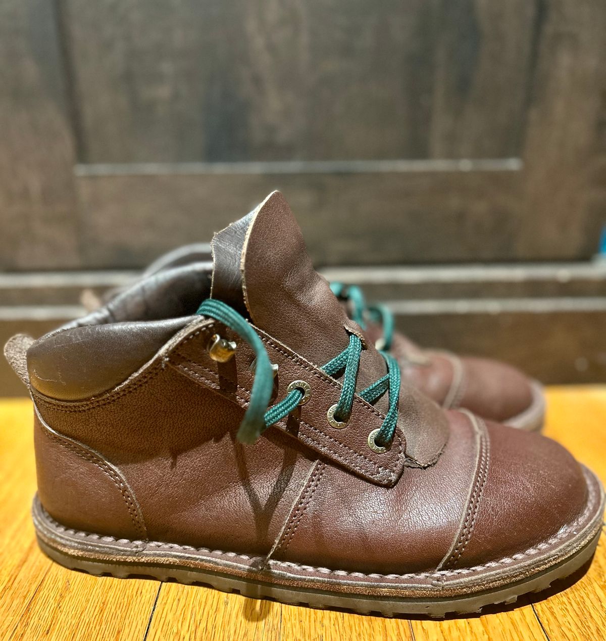 Photo by Vic on April 28, 2026 of the Jim Green African Ranger Barefoot Boot in African Buffalo Skin.