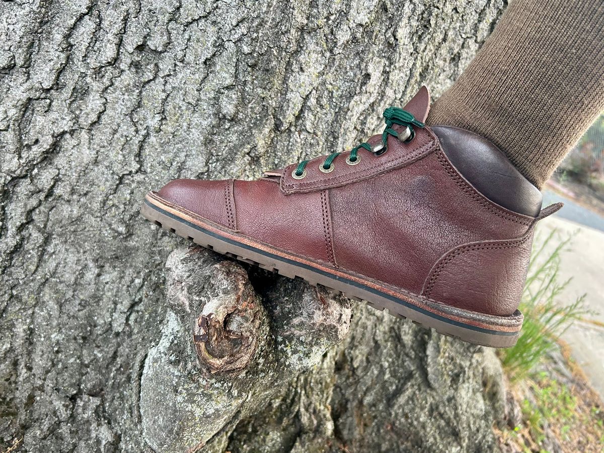 Photo by Vic on April 29, 2026 of the Jim Green African Ranger Barefoot Boot in African Buffalo Skin.