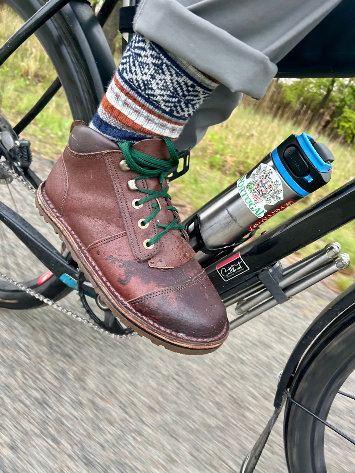 Photo by Vic on April 30, 2026 of the Jim Green African Ranger Barefoot Boot in African Buffalo Skin.