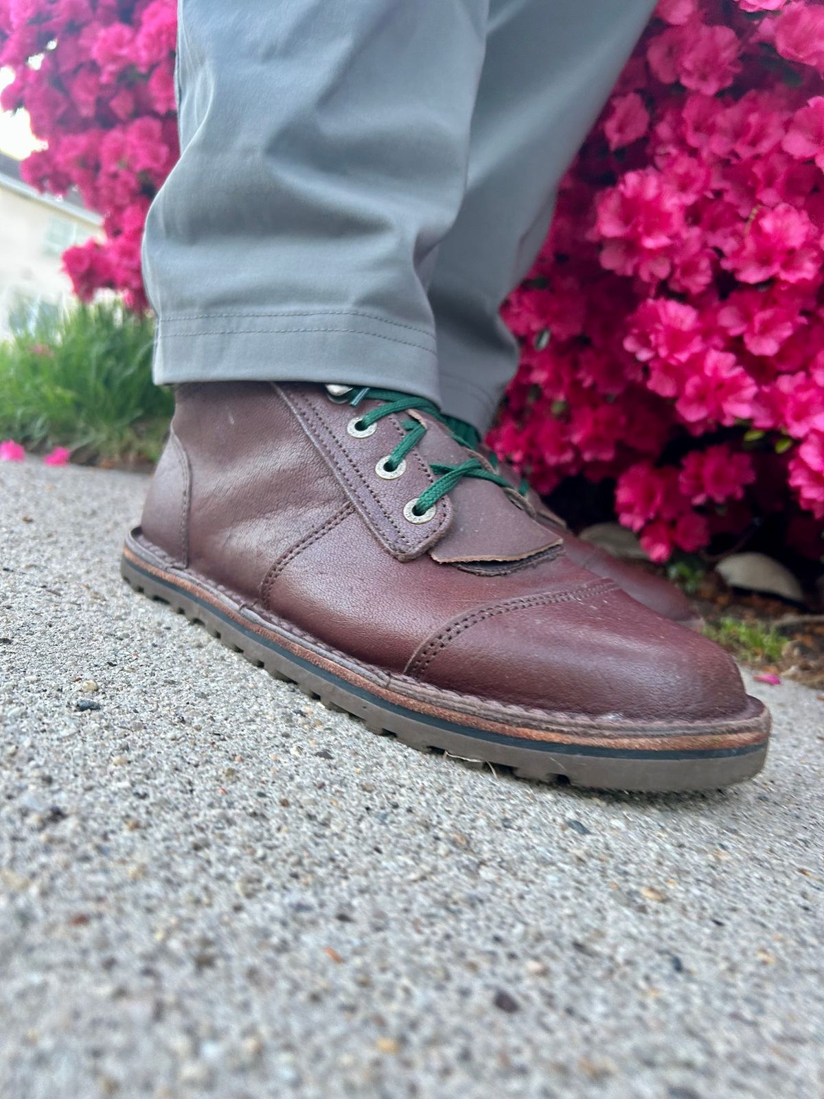 Photo by Vic on April 30, 2026 of the Jim Green African Ranger Barefoot Boot in African Buffalo Skin.