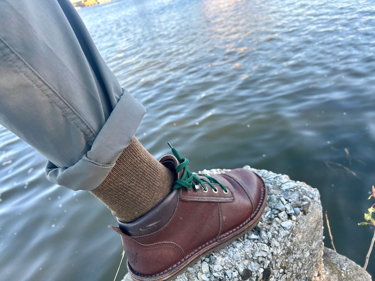 Photo by Vic on May 1, 2026 of the Jim Green African Ranger Barefoot Boot in African Buffalo Skin.