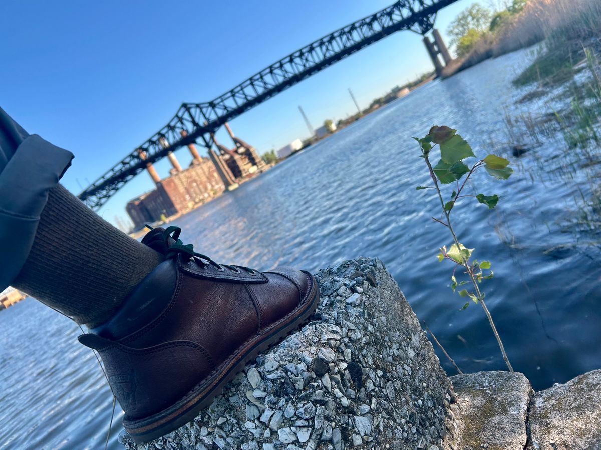 Photo by Vic on May 1, 2026 of the Jim Green African Ranger Barefoot Boot in African Buffalo Skin.