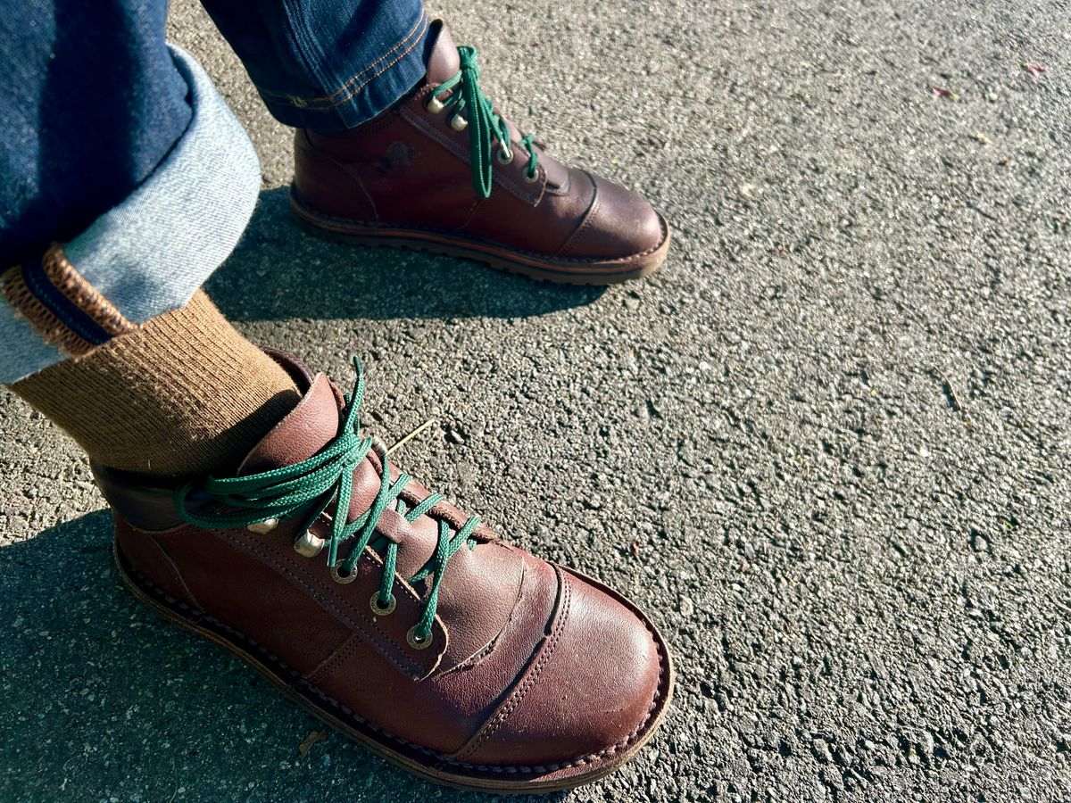 Photo by Vic on May 8, 2026 of the Jim Green African Ranger Barefoot Boot in African Buffalo Skin.