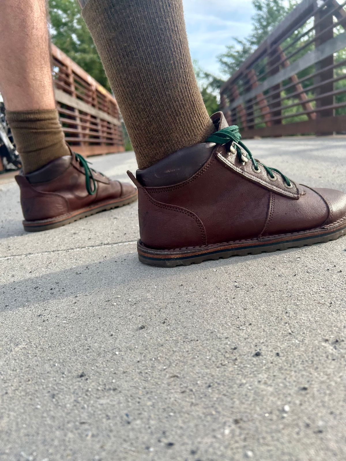 Photo by Vic on May 22, 2026 of the Jim Green African Ranger Barefoot Boot in African Buffalo Skin.