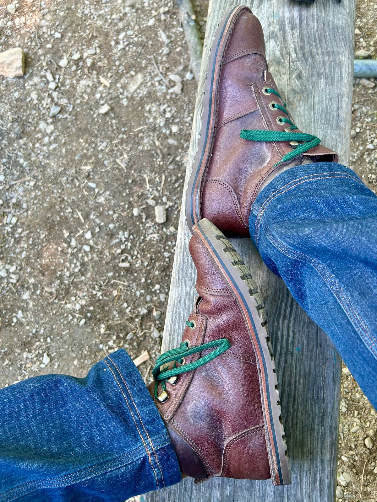 Photo by Vic on May 30, 2026 of the Jim Green African Ranger Barefoot Boot in African Buffalo Skin.