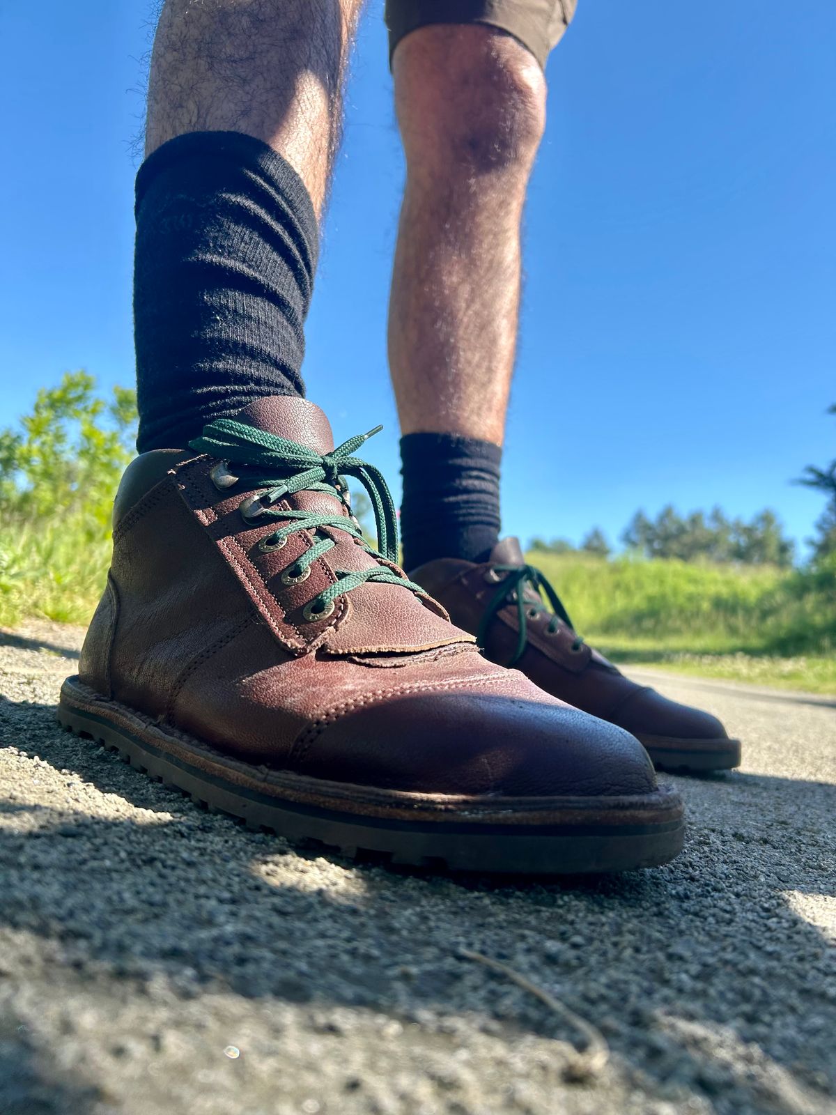 Photo by Vic on June 3, 2026 of the Jim Green African Ranger Barefoot Boot in African Buffalo Skin.