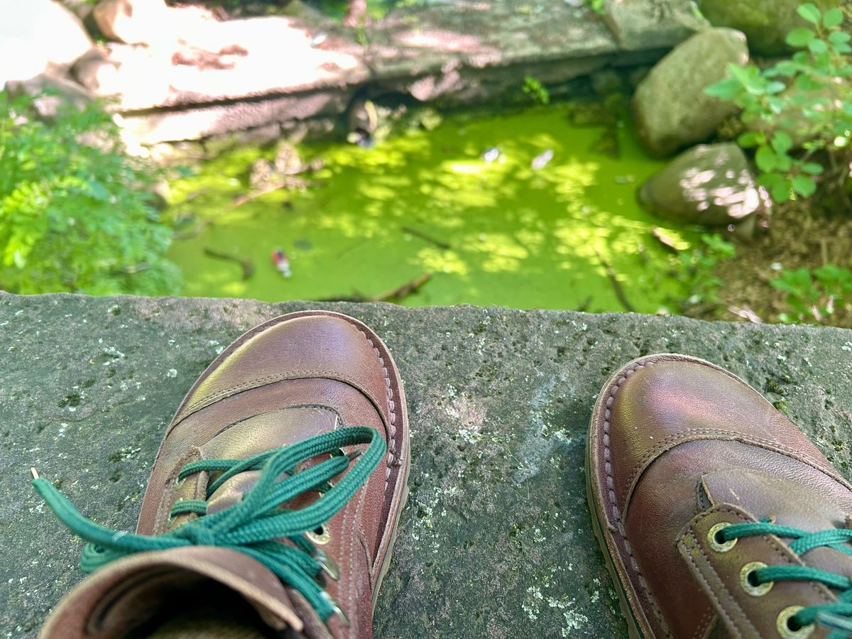 Photo by Vic on June 8, 2026 of the Jim Green African Ranger Barefoot Boot in African Buffalo Skin.
