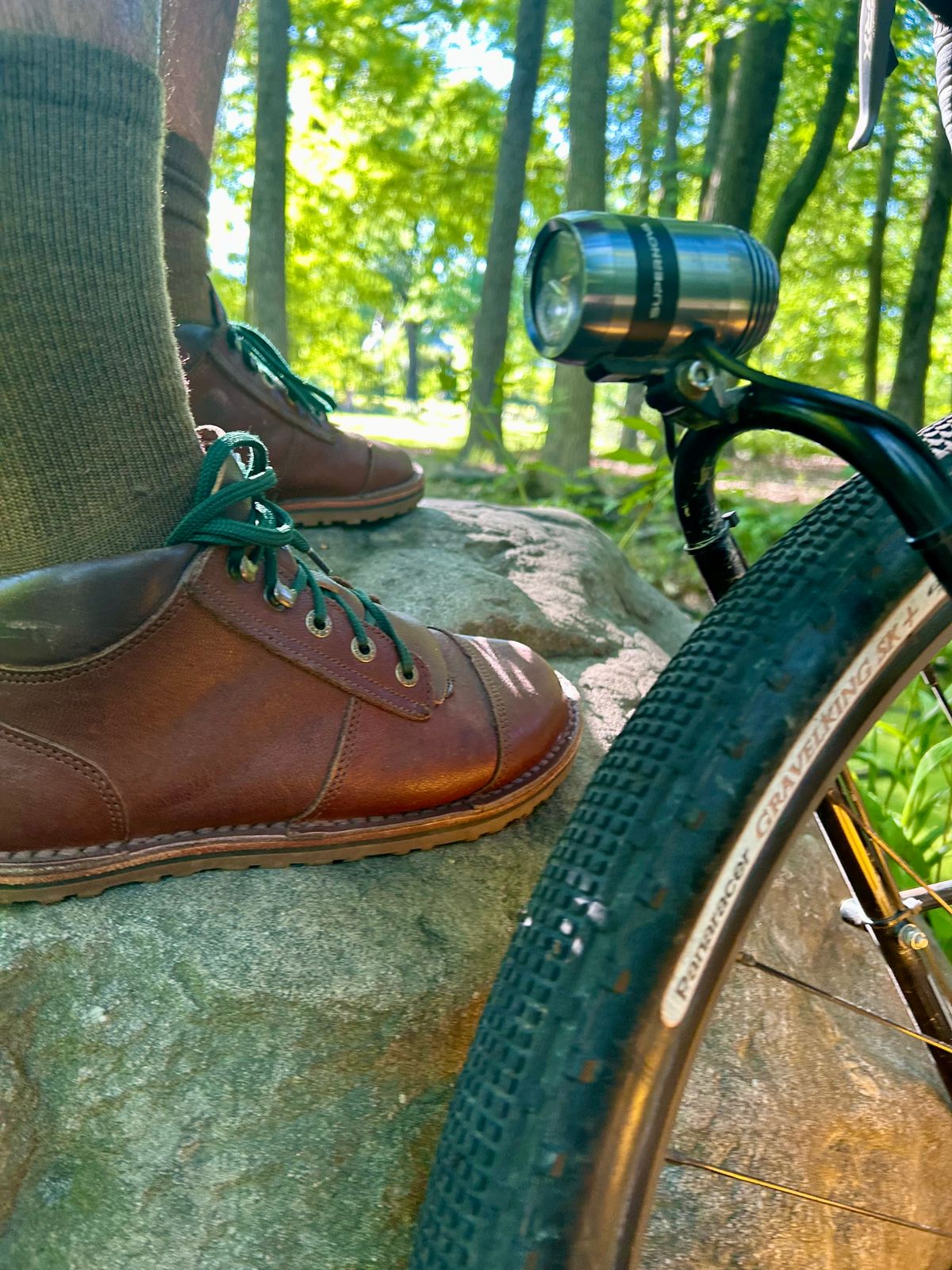 Photo by Vic on June 8, 2026 of the Jim Green African Ranger Barefoot Boot in African Buffalo Skin.