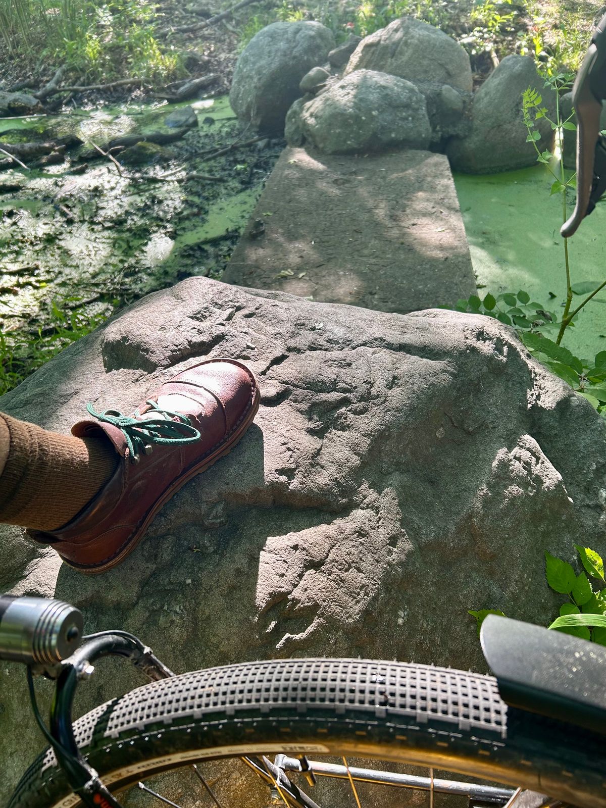 Photo by Vic on June 8, 2026 of the Jim Green African Ranger Barefoot Boot in African Buffalo Skin.