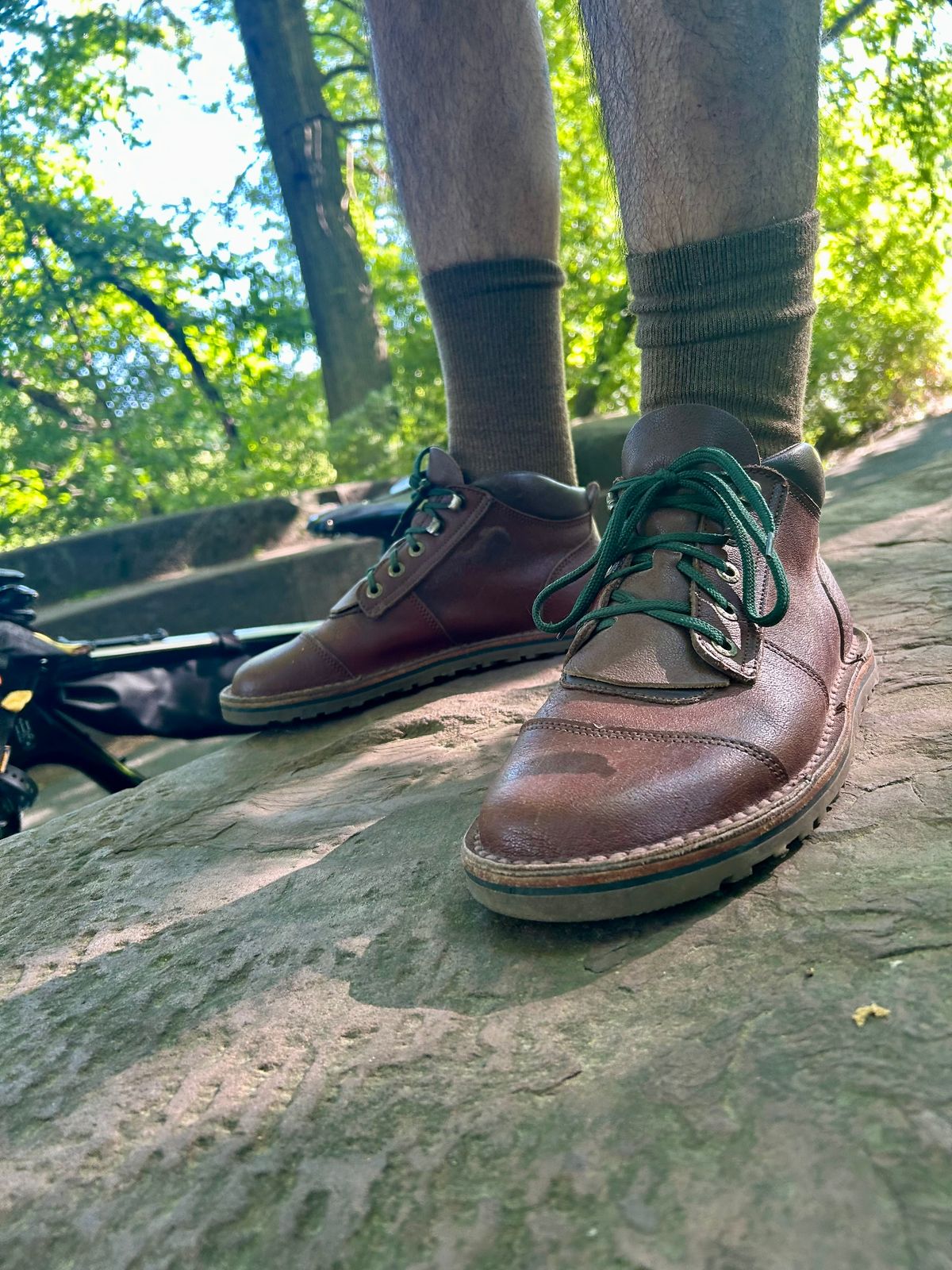 Photo by Vic on June 8, 2026 of the Jim Green African Ranger Barefoot Boot in African Buffalo Skin.